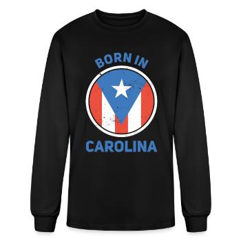 Carolina - Men's Long Sleeve T-Shirt - black - Front