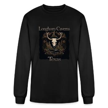 Longhorn Caverns Texas vacation - Men's Long Sleeve T-Shirt - black - Front