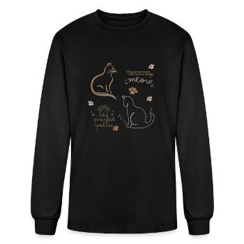 Cat lovers - Men's Long Sleeve T-Shirt - black - Front
