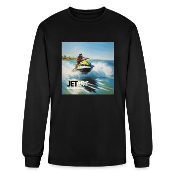JET ART - Men's Long Sleeve T-Shirt - black - Front