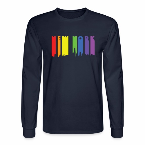 New York design Rainbow - Men's Long Sleeve T-Shirt