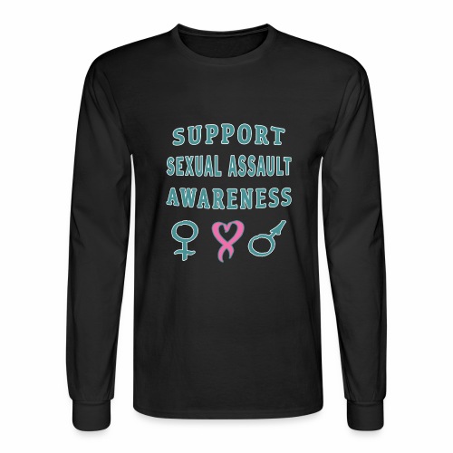 Support Sexual Assault Awareness Prevention Month - Men's Long Sleeve T-Shirt