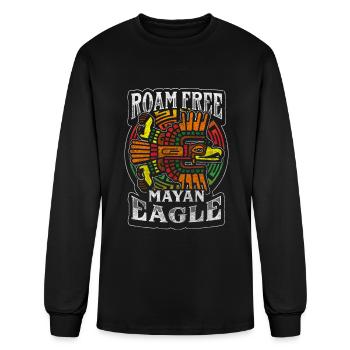 Maya Pyramid South America - Men's Long Sleeve T-Shirt - black - Front