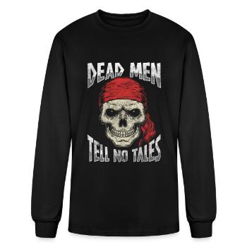 Pirate Treasure Grappling Hook Sailing - Men's Long Sleeve T-Shirt - black - Front