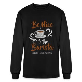 Bartender Connoisseur Espresso Morning Grouch - Men's Long Sleeve T-Shirt - black - Front