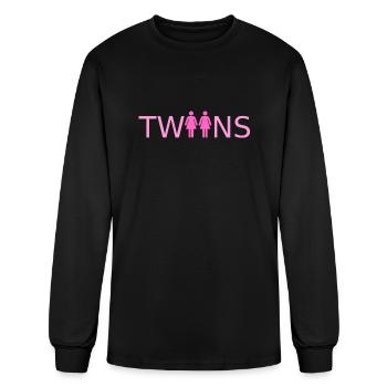 Twins - Men's Long Sleeve T-Shirt - black - Front