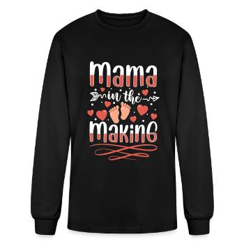 Baby Bump Mother - Men's Long Sleeve T-Shirt - black - Front