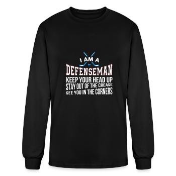 Je suis un défenseur - Tshirt - T-shirt à manches longues Homme - noir - Devant