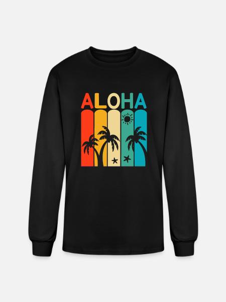 Aloha - Men's Long Sleeve T-Shirt - black
