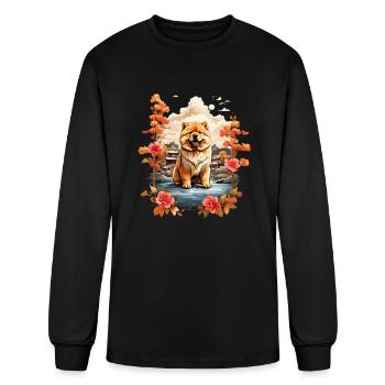 ChowChow Imperial Oasis - Men's Long Sleeve T-Shirt - black - Front
