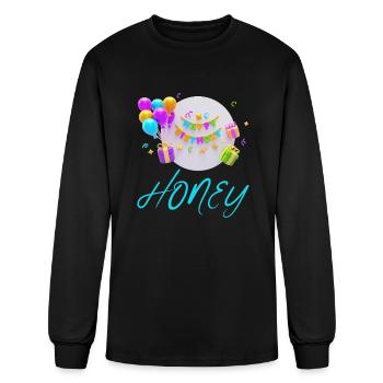 FAMILY - HONEY - Men's Long Sleeve T-Shirt - black - Front
