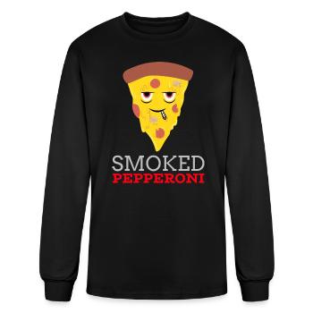 THE SMOKED PEPPERONI - Men's Long Sleeve T-Shirt - black - Front