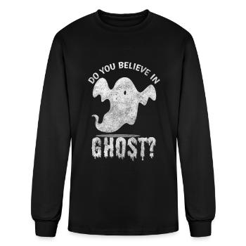 Ghost Halloween Witching Hour - Men's Long Sleeve T-Shirt - black - Front