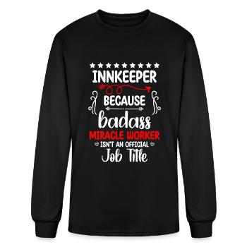Inn Bar Barmaid Gastronomy - Men's Long Sleeve T-Shirt - black - Front
