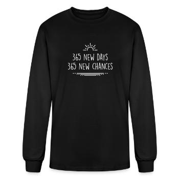 365 New Days 365 New Chances Sunrise - Men's Long Sleeve T-Shirt - black - Front