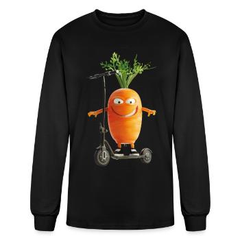 Carrot - Men's Long Sleeve T-Shirt - black - Front
