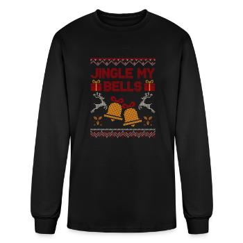 Jingle My Bells Reindeer And Bells - Men's Long Sleeve T-Shirt - black - Front