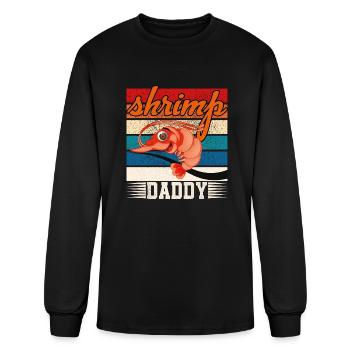 Shrimp Daddy - Men's Long Sleeve T-Shirt - black - Front