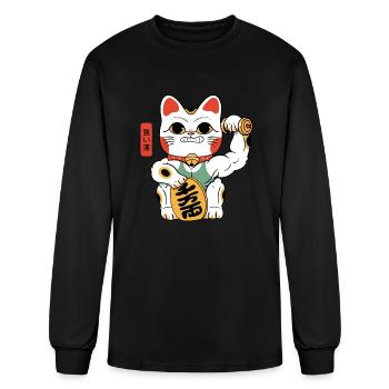 Lucky Strong - Men's Long Sleeve T-Shirt - black - Front