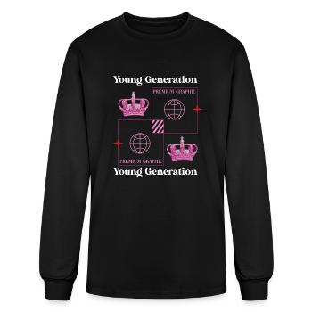 Young Generation - Men's Long Sleeve T-Shirt - black - Front