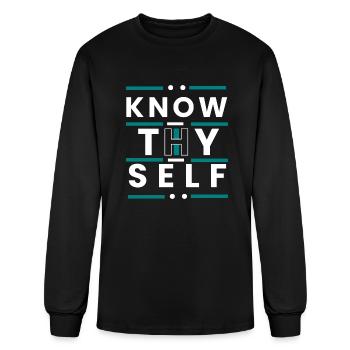 KNOW THYSELF - Men's Long Sleeve T-Shirt - black - Front