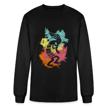 Aztec Tattoo South America - Men's Long Sleeve T-Shirt - black - Front