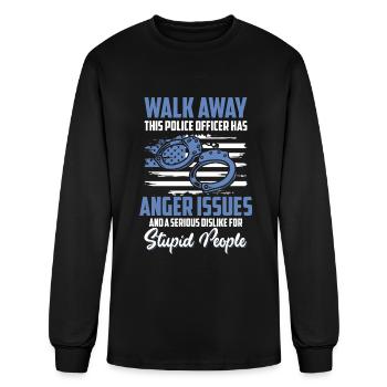 Cop Sheriff Thief Order - Men's Long Sleeve T-Shirt - black - Front