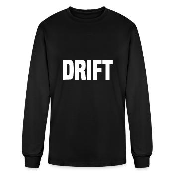 dériver - T-shirt à manches longues Homme - noir - Devant