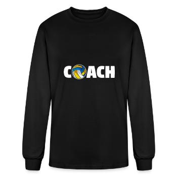 Volleyball Coach Volleyball Team Beach volleyball - Men's Long Sleeve T-Shirt - black - Front