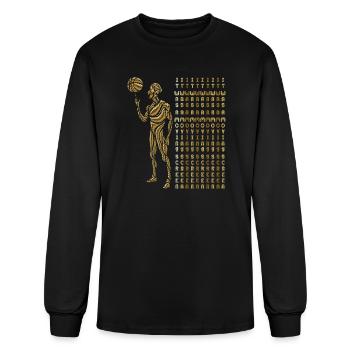 It Was A Moving Screen Basketball - Men's Long Sleeve T-Shirt - black - Front
