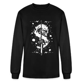 Fishing Color Streetart - Men's Long Sleeve T-Shirt - black - Front