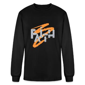 Godly Girl Gear's Faith - Men's Long Sleeve T-Shirt - black - Front