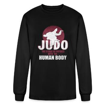 Judo - Men's Long Sleeve T-Shirt - black - Front