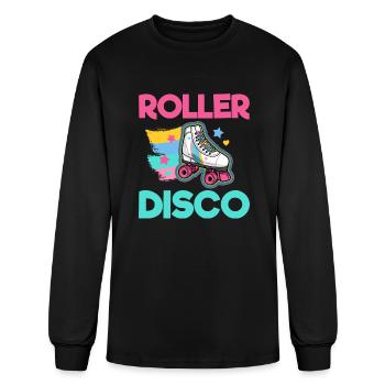 Roller Skates Roller Disco - Men's Long Sleeve T-Shirt - black - Front