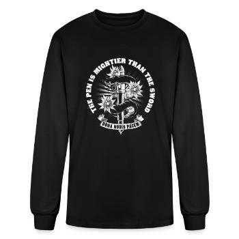 Freedom Of Speech Serpent Design - Men's Long Sleeve T-Shirt - black - Front