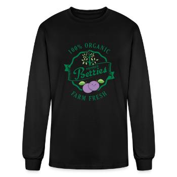 Organic Member Berries - Men's Long Sleeve T-Shirt - black - Front