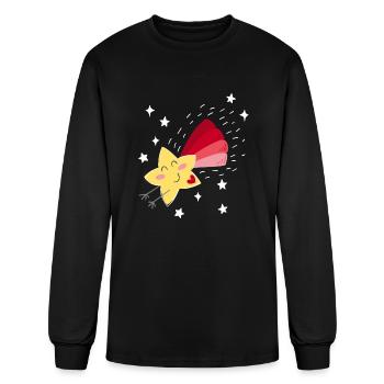 Rainbow Comet - Men's Long Sleeve T-Shirt - black - Front