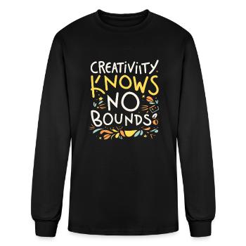 Creativity knows no bounds - Men's Long Sleeve T-Shirt - black - Front
