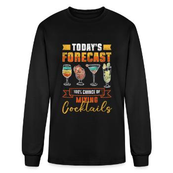 Mixer Liquor Bottle Gin - Men's Long Sleeve T-Shirt - black - Front