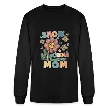 Show Choir Mom flower - Men's Long Sleeve T-Shirt - black - Front