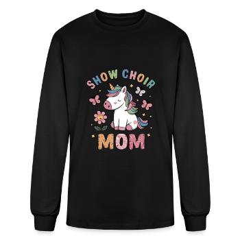 Show Choir Mom unicorn - Men's Long Sleeve T-Shirt - black - Front