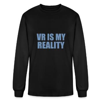 La réalité virtuelle est ma réalité - T-shirt à manches longues Homme - noir - Devant