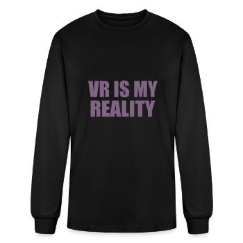 La réalité virtuelle est ma réalité - T-shirt à manches longues Homme - noir - Devant