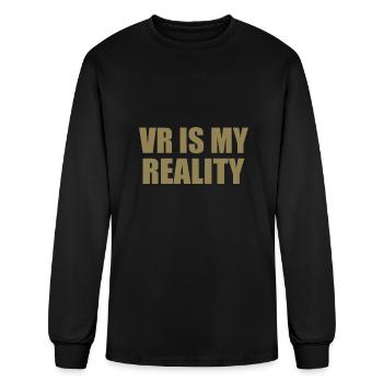 La réalité virtuelle est ma réalité - T-shirt à manches longues Homme - noir - Devant