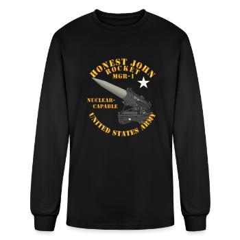 Army Artillery Honest John Rocket MGR1 - Men's Long Sleeve T-Shirt - black - Front