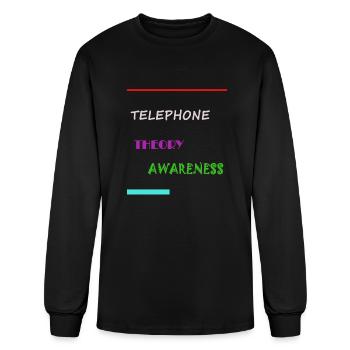 Telephone Theory Awareness - Men's Long Sleeve T-Shirt - black - Front