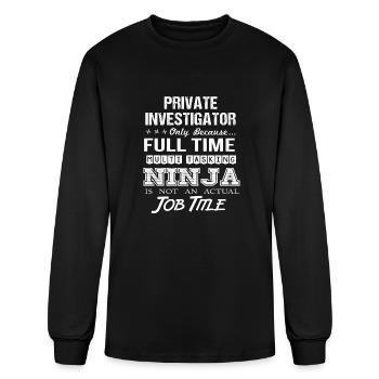 T-shirt détective privé - Multitasking Ninja - T-shirt à manches longues Homme - noir - Devant
