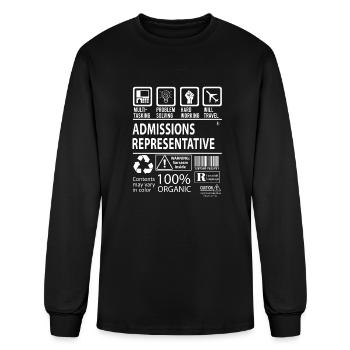 Admissions Representative T Shirt - Multitasking J - Men's Long Sleeve T-Shirt - black - Front