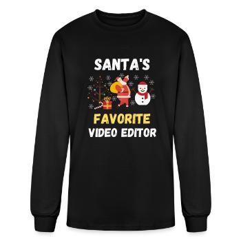 Video Editor - Men's Long Sleeve T-Shirt - black - Front