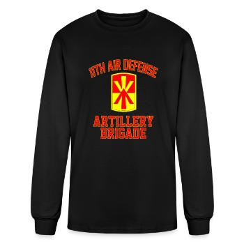 11th Air Defense Artillery Brigade Veteran Fathers - Men's Long Sleeve T-Shirt - black - Front